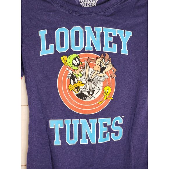 Looney Tunes XS/XCH Cotton/Polyester Thats All Folks Cartoon Cast Youth Shirt - Picture 8 of 11